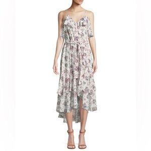 Joie Estilda Silk Floral Sleeveless V Neck Dress Small